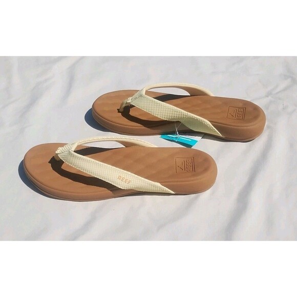 REEF Cushion Melody Women's Flip Flop Sandals Size 9 Pale Banana New with Tag - Picture 4 of 5